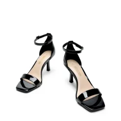 Square Toe Ankle Strap Heels