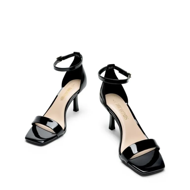 Square Toe Ankle Strap Heels
