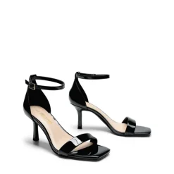 Square Toe Ankle Strap Heels