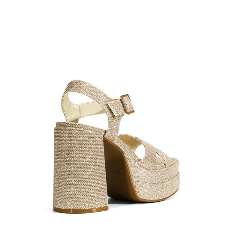 Square Toe Ankle-Strap Platform Chunky Heel Sandals