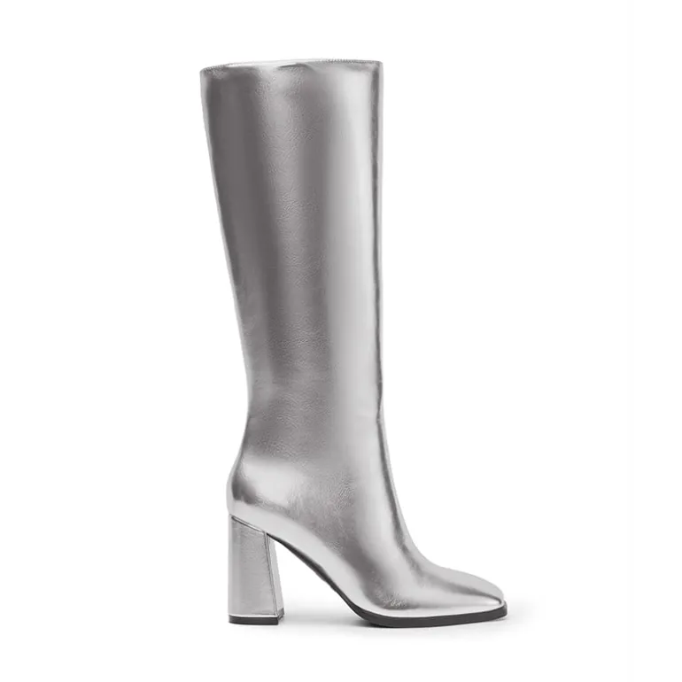 Square Toe Block Heel Knee-high Boots