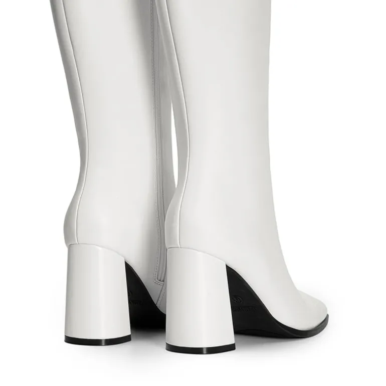 Square Toe Block Heel Knee-high Boots