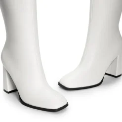 Square Toe Block Heel Knee-high Boots