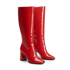 Square Toe Block Heel Knee-high Boots