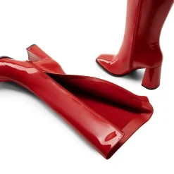 Square Toe Block Heel Knee-high Boots