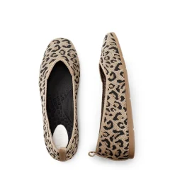 Square Toe Cushioned Knit Flats