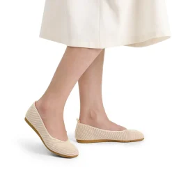 Square Toe Cushioned Knit Flats