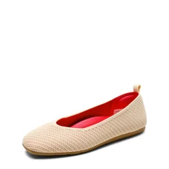Square Toe Cushioned Knit Flats