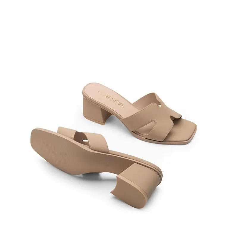 Square Toe Cut Out Sandals