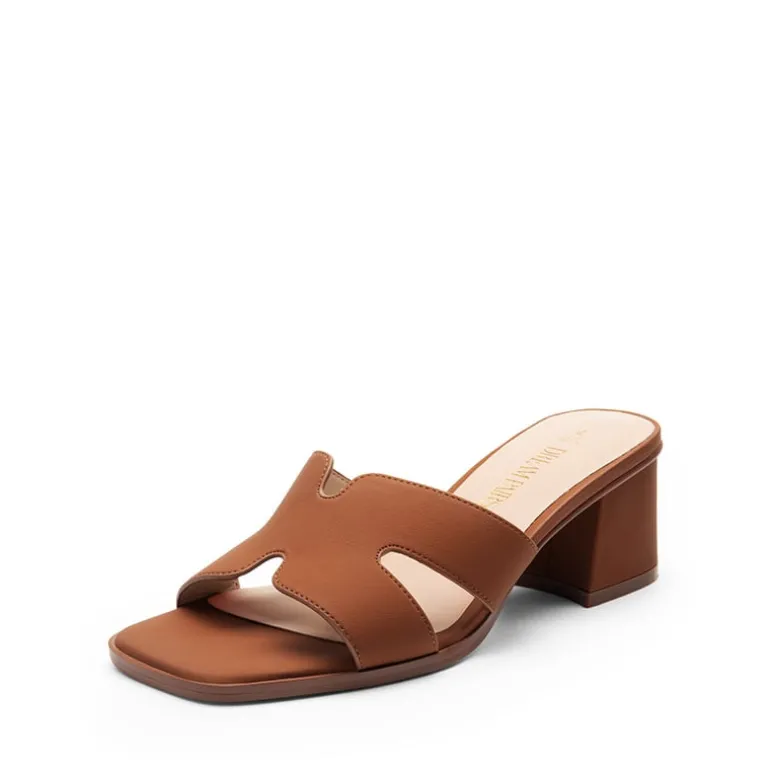 Square Toe Cut Out Sandals