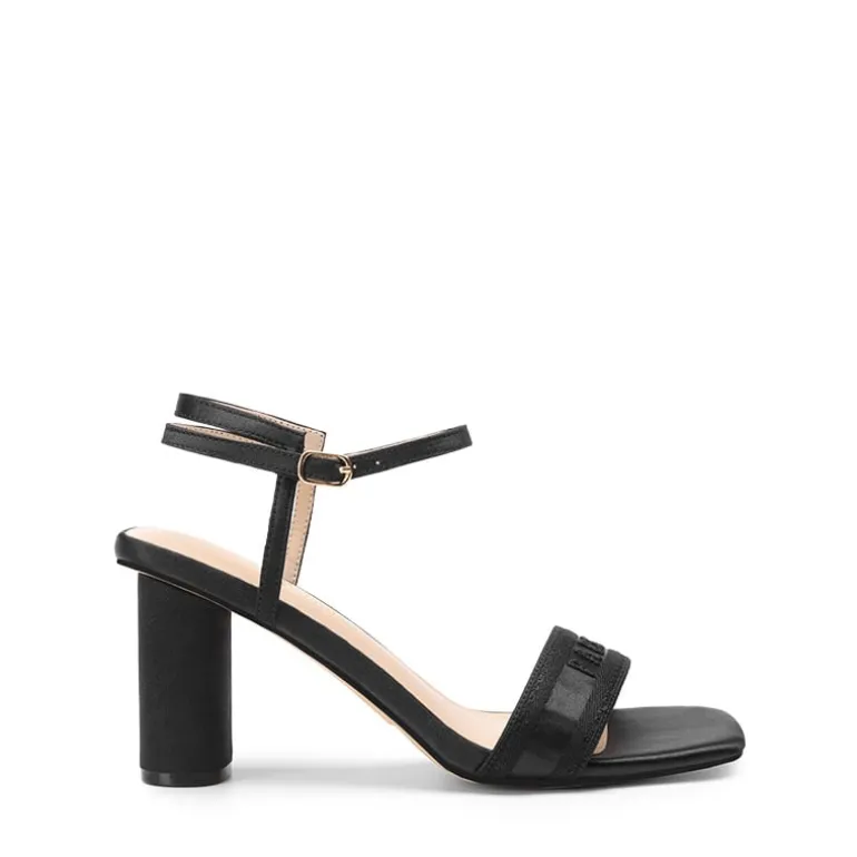 Square Toe Cylindrical Heel Sandals