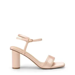Square Toe Cylindrical Heel Sandals