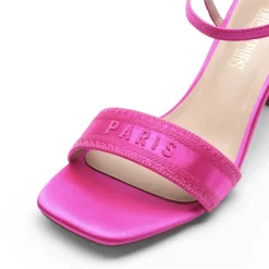 Square Toe Cylindrical Heel Sandals