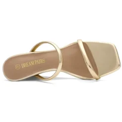 Square Toe Double Wedge Sandals