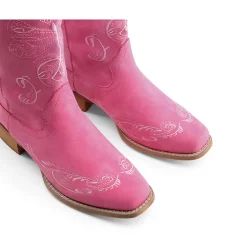 Square Toe Embroidered Cowboy Boots