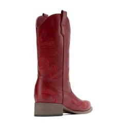 Square Toe Embroidered Cowboy Boots
