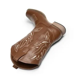 Square Toe Embroidered Cowboy Boots