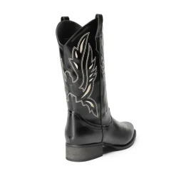 Square Toe Embroidered Cowboy Boots