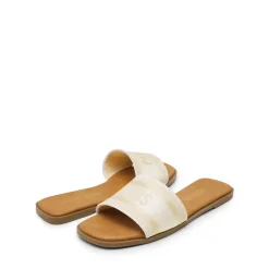 Square Toe Flat Slide Sandals