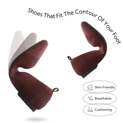 Square Toe Knit Sustainable Flats