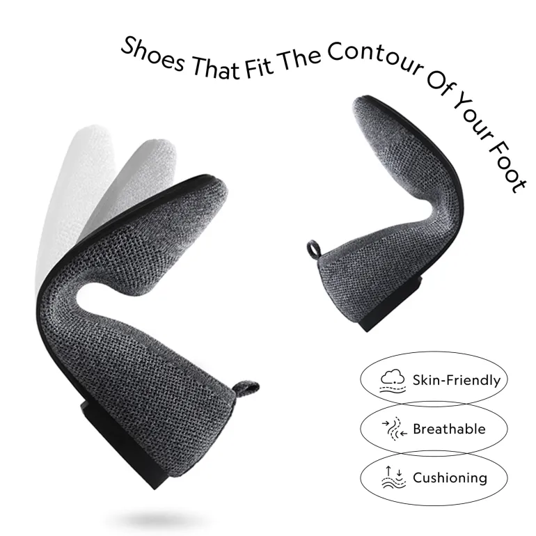 Square Toe Knit Sustainable Flats