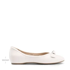 Square Toe Low Wedge Bow Flats