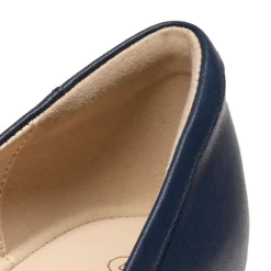 Square Toe Low Wedge Bow Flats