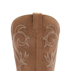 Square-toe Mid-Calf Cowgirl Boots