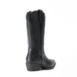 Square-toe Mid-Calf Cowgirl Boots