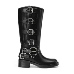Square Toe Motorcycle Boots