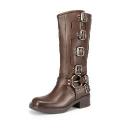 Square Toe Motorcycle Boots