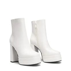 Square Toe Platform Ankle Boots