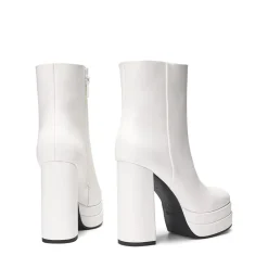 Square Toe Platform Ankle Boots