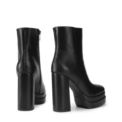 Square Toe Platform Ankle Boots