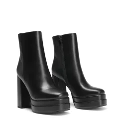 Square Toe Platform Ankle Boots