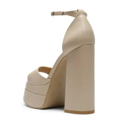 Square Toe Platform Chunky Heel Sandals