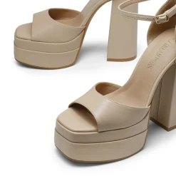 Square Toe Platform Chunky Heel Sandals