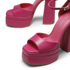 Square Toe Platform Chunky Heel Sandals