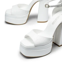 Square Toe Platform Chunky Heel Sandals