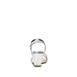 Square Toe Rhinestone Wedge Sandals