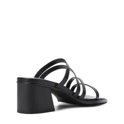 Square Toe Strappy Chunky Heel Sandals
