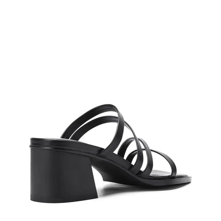 Square Toe Strappy Chunky Heel Sandals