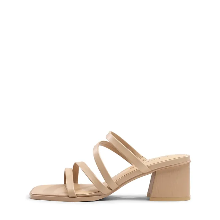 Square Toe Strappy Chunky Heel Sandals