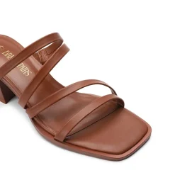 Square Toe Strappy Chunky Heel Sandals