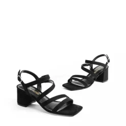 Square Toe Strappy Chunky Sandals