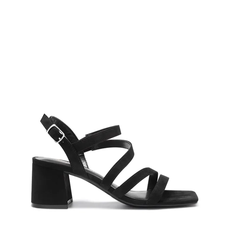 Square Toe Strappy Chunky Sandals