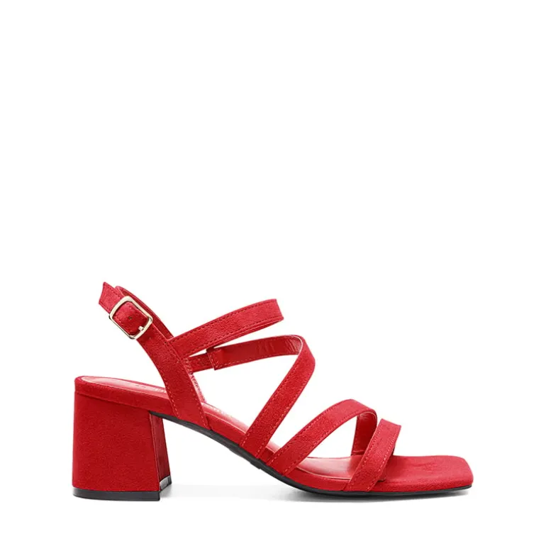 Square Toe Strappy Chunky Sandals
