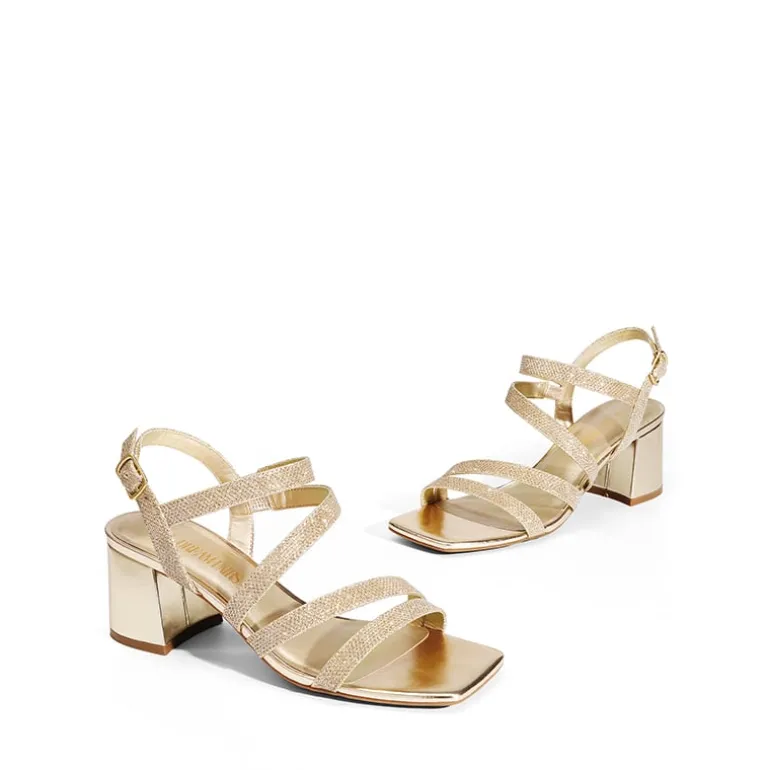 Square Toe Strappy Chunky Sandals
