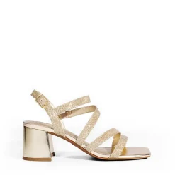 Square Toe Strappy Chunky Sandals