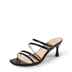 Square Toe Strappy Heel Sandals